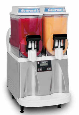 Two flavor clear bowl machine for indoor applications such as convenience stores